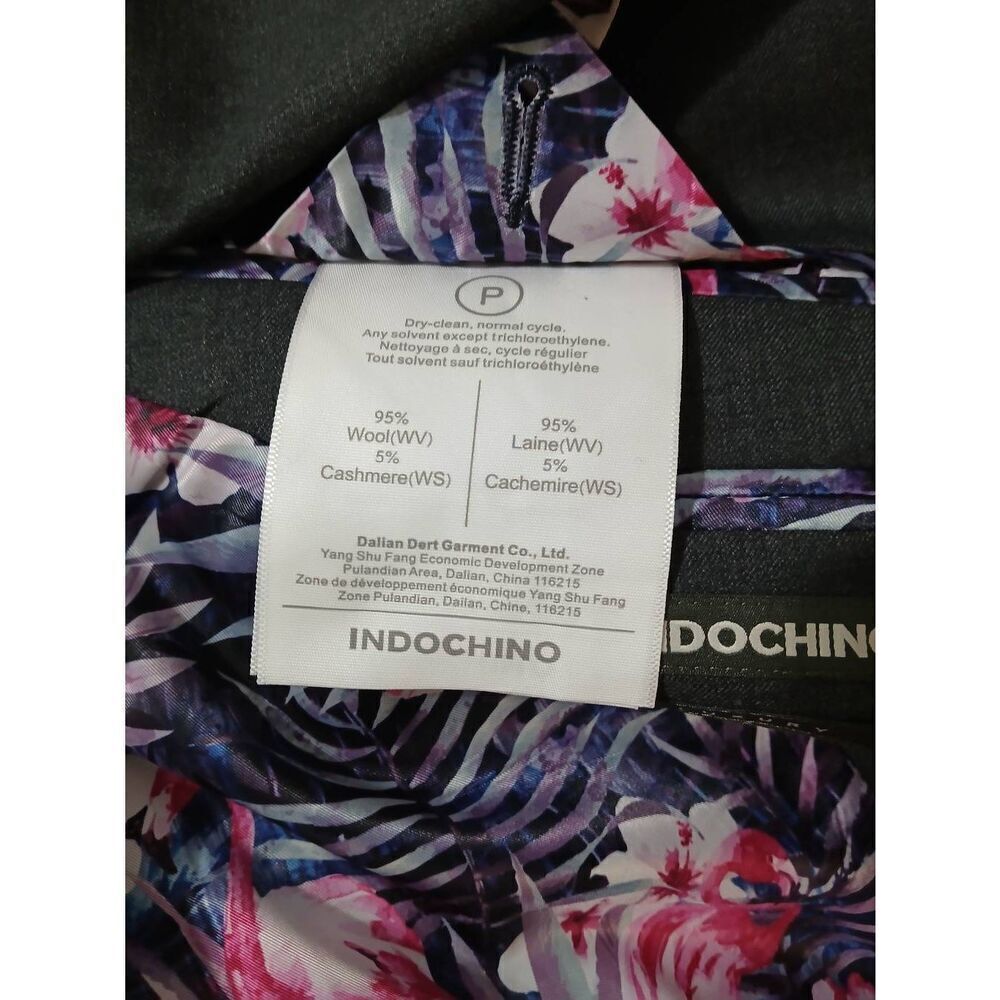 Indochino mens 40R wool cashmere LUXURY blazer jacket dark gray 2 button - Picture 6 of 8